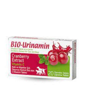 Bio-Urinamin - Ταμπλέτες Για Το Ουροποιητικό Με Εκχύλισμα Cranberies Και Bιταμίνη C 20tabs