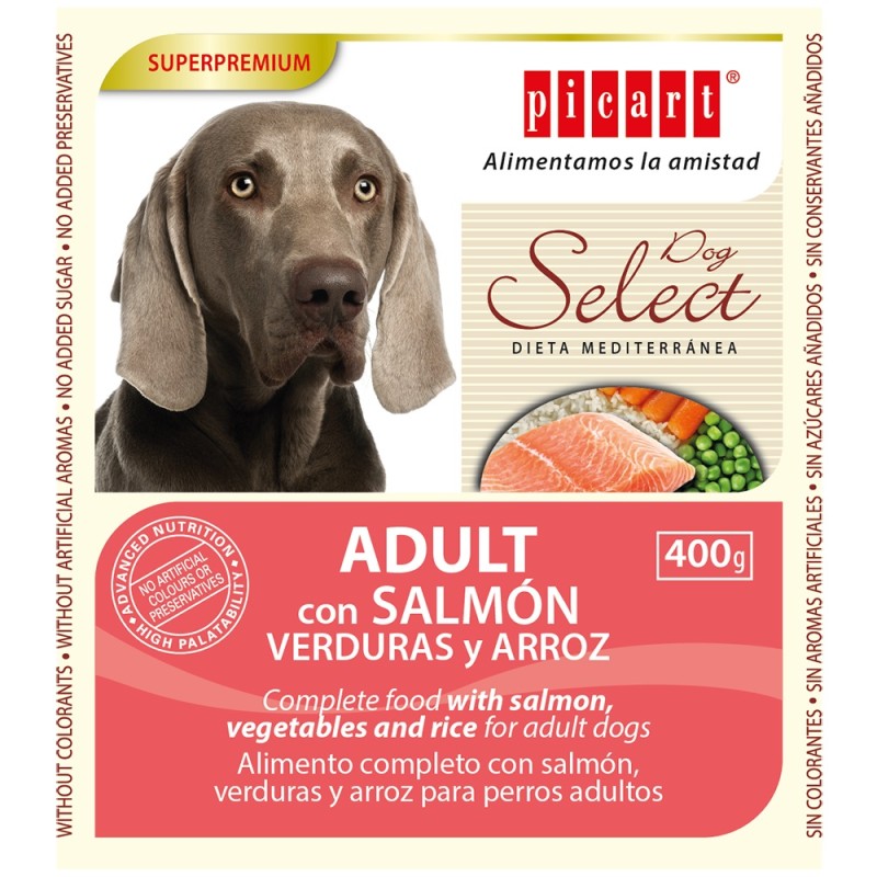 Select Wet Adult Salmon, Vegetables & Rice 400gr