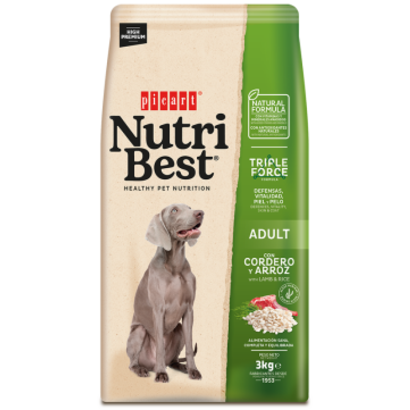 NutriBest Adult Lamb & Rice 3kg
