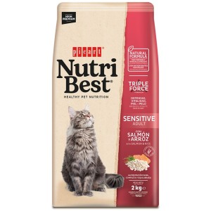 NutriBest Cat Adult Sensitive Salmon & Rice 2kg