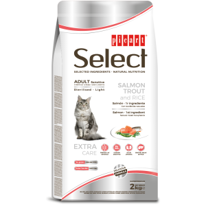 Select Adult Cat Sensitive Light-Sterilised Salmon, Trout & Rice Superpremium 2kg